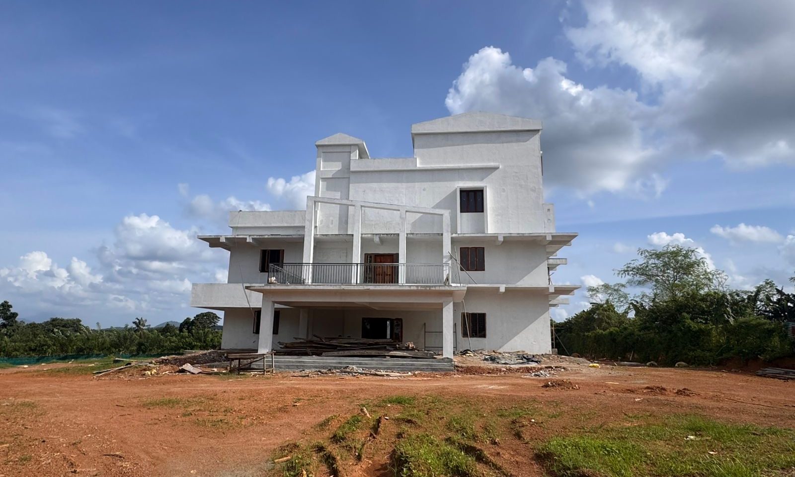 The new farm building at the District Agricultural Farm, Anchal